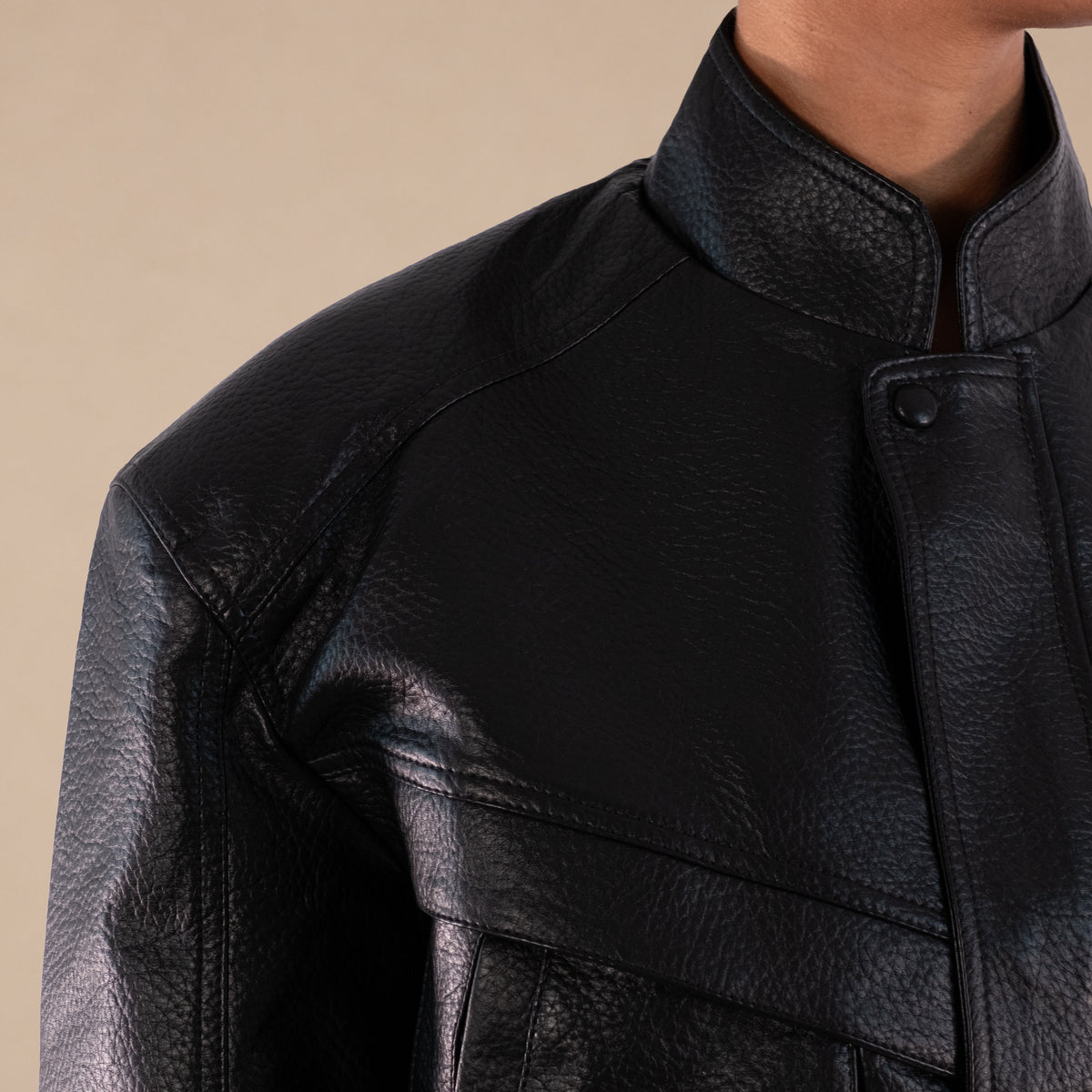 Bomber simili cuir