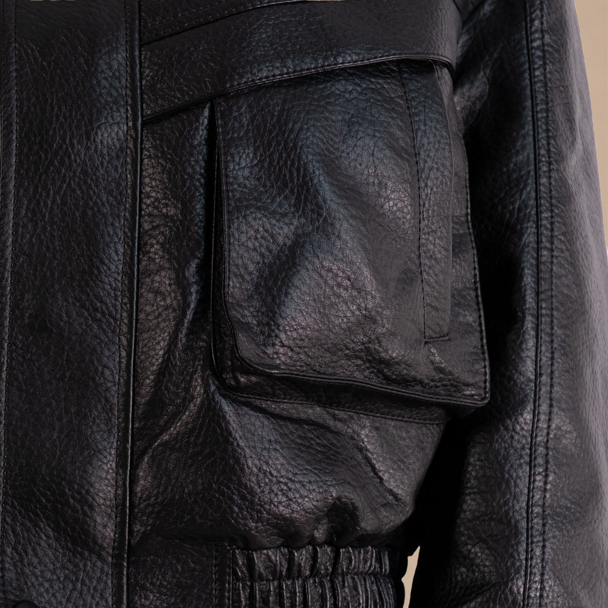 Bomber simili cuir